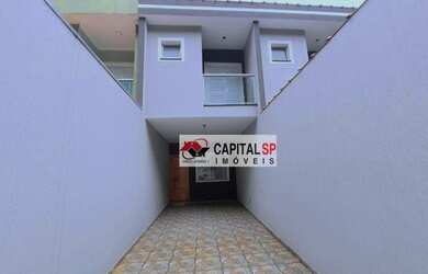 Imagem 2: Sobrado novo à venda, 03 quartos, sendo 01 suíte, sacada, quintal amplo, 02 vagas, 115 m²