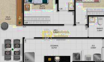 Imagem 4: Apartamento com 2 dormitórios à venda, 81 m² por R$ 476.203,18 - Ocian - Praia Grande/SP