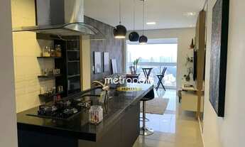 Imagem 2: Apartamento com 2 dormitórios para alugar, 54 m² por R$ 3.507,00/mês - Santa Maria - Santo