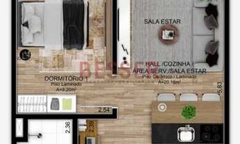 Imagem 3: Apartamento com 2 dormitórios à venda, 51 m² por R$ 211.889,85 - Operário - Novo Hamburgo