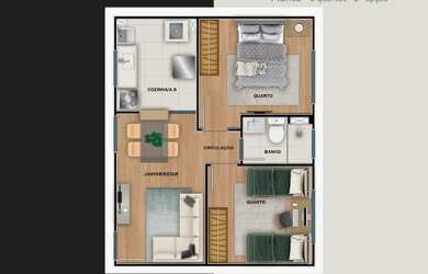 Imagem 5: Vendo Apartamento Jardim Alvorada com 2 quartos, com lazer completo