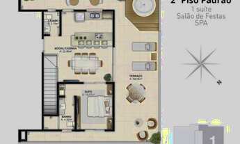 Imagem 3: Cobertura nova à venda no bairro Agronômica em Florianópolis