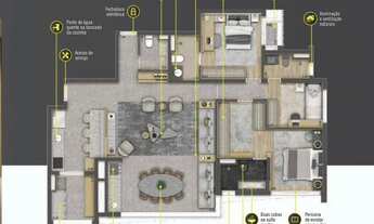 Imagem 2: Apartamento para venda possui 131 metros quadrados com 3 quartos em Vila Gumercindo - São
