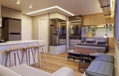 Imagem: Studio 1 dor, 30m²com vaga no empreendimento