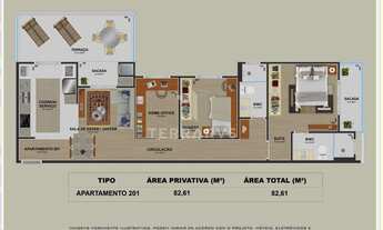 Imagem 3: 3 quartos com 81m2 no centro de Pinhais
