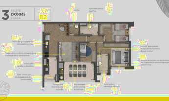 Imagem 2: Apartamento para venda possui 82 metros quadrados com 3 quartos em Alto da Mooca - São Pau