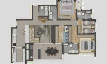 Imagem 4: Apartamento para venda tem 131 metros quadrados com 4 quartos em Vila Gumercindo - São Pau