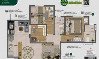 Imagem 2: Soul Parque - 2 dorm. sendo 1 suíte, varanda Gourmet