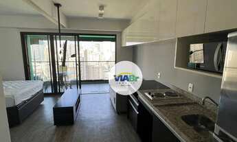 Imagem 3: Apartamento Studio Kitnet Mobiliado Dormitório Suíte Para Alugar, 35m² por R$ 3.400/mês