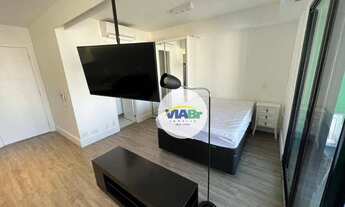 Imagem 2: Apartamento Studio Kitnet Mobiliado Dormitório Suíte Para Alugar, 35m² por R$ 3.400/mês