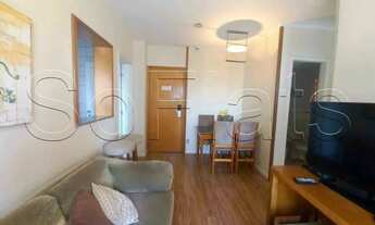 Imagem 2: Flat disponível para locação entre a Av. Berrini e Marg Pinheiros, com 02 dorms e cozinha