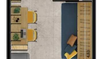 Imagem 3: Tecnisa. Studio para venda possui 27 m2 em Pinheiros - São Paulo - SP