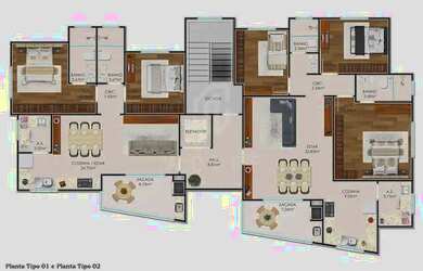 Imagem 7: JD1132 - Da Vinci - Apartamentos a 350m da Praia em Navegantes/SC