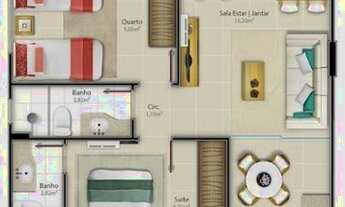 Imagem 4: Apartamento para Venda em Vitória, Santa Cecília, 2 dormitórios, 1 suíte, 2 banheiros, 1 v