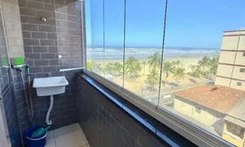 Imagem 3: Apartamento com 1 dorm em Prédio Frente Mar - Varanda com Vista mar!