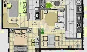 Imagem 7: Apartamento de 2 dormitórios com vaga de garagem, localizado no bairro Uglione!