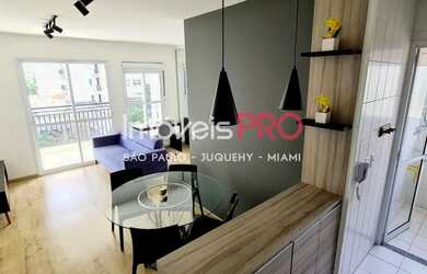 Imagem 2: APTO MOBILIADO- VARANDA GOURMT - 1 SUITE C/ AR COND- LIVING AMPLIADO! LAZER COMPLETO! 1 VA