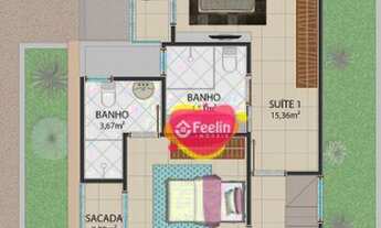 Imagem 2: Casa com 4 dormitórios à venda, 138 m² por R$ 995.000,00 - Campeche - Florianópolis/SC