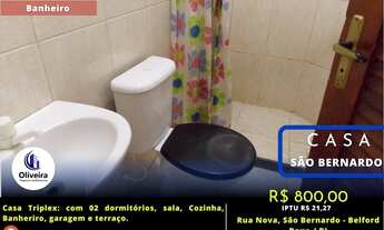 Imagem 7: Triplex para Locação em Belford Roxo, São Bernardo, 2 dormitórios, 1 banheiro, 1 vaga