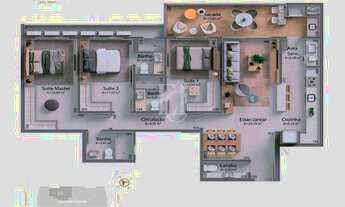 Imagem 2: SÃO JOSÉ - Apartamento Padrão - KOBRASOL