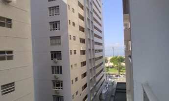 Imagem 2: Apartamento 01 dormitório vista lateral para praia no Gonzaga - Santos - SP