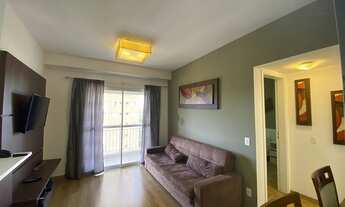 Imagem 2: Apartamento 01 dormitório mobiliado em Alphaville - andar alto