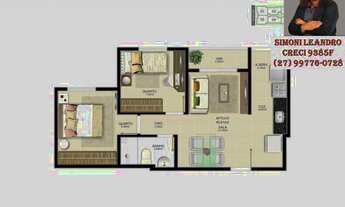 Imagem 4: SCL N030 Apartamento 2 Quartos,Lazer Completo! Possibilidade de entrada ZERO