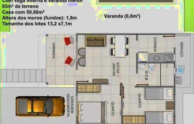 Imagem: Opção de fazer 3 quartos no Grand jardim
