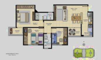 Imagem 5: Oportunidade de apartamento da zona Sul com 68m² e 80m²