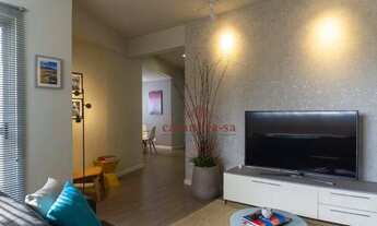 Imagem 2: Apartamento com 3 dormitórios para alugar, 92 m² por R$ 3.698,89/mês - Vila Gilda - Santo