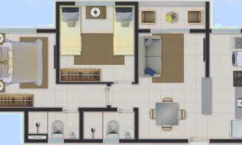 Imagem 7: Apartamento à venda, 47 m² por R$ 199.284,00 - Paupina - Fortaleza/CE