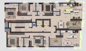 Imagem 3: Apartamento 02 Dorm. em Perequê - Porto Belo: 87,46m², 2 Suítes, 3 Banheiros - Venda por R