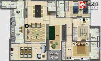 Imagem 4: Apartamento com 4 dormitórios à venda, 140 m² por R$ 1.317.341,00 - Caminho das Árvores