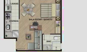 Imagem 4: STUDIO com 1 dormitório à venda com 43.23m² por R$ 190.000,00 no bairro Mercês - CURITIBA