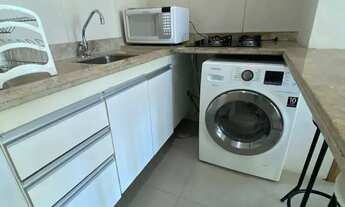 Imagem 5: Alugar - Apartamento Totalmente Mobiliado em Ponta Negra - 1/4 - Máquina de Lavar - 40m²