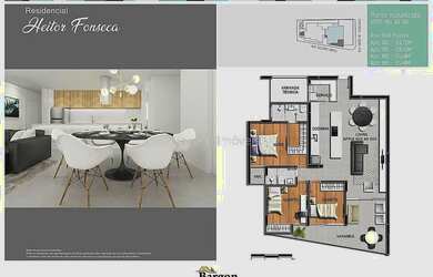 Imagem 6: Apartamento 3 quartos sendo 1 suíte com 2 vagas a venda no bairro Santa Helena região cent