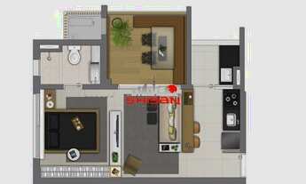 Imagem 3: Chácara Klabin - 44m² -1 Suíte - 1 Vaga