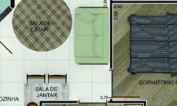 Imagem 4: EM CONSTRUÇÃO) Apartamento á venda tem 37 metros quadrados com 2 quartos em Centro - Diad