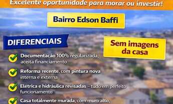 Imagem: Casa Nova Bairro Edson Baffi - Documentação