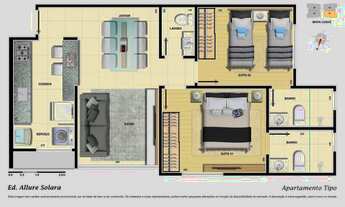 Imagem 4: Apartamento à venda, 2 quartos, 2 suítes, 2 vagas, Silveira - Belo Horizonte/MG