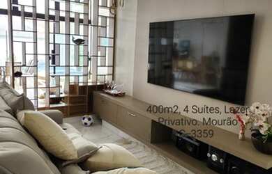 Imagem 4: Renaissance Duplex alto padrão, 376m2, 3 salas, 4 Suítes, Lazer Privativo. Mobiliada. RUA