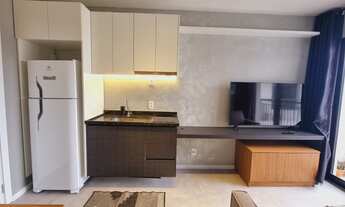 Imagem 1: Apartamento mobiliado e decorado de 31m² em frente ao metrô Vila Madalena