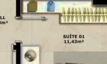 Imagem 2: Apartamento para Locação em Salvador, Alphaville I, 1 dormitório, 1 suíte, 2 banheiros, 1