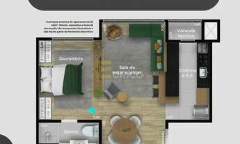 Imagem 3: Apartamento à venda no Condomínio Belong Home Studio em Jundiaí/SP