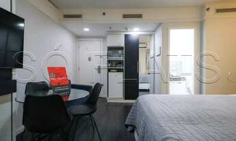 Imagem 2: Flat em Moema disponível para locação com 30m², 1 dormitório e 1 vaga