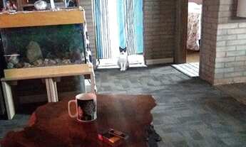 Imagem: Terreno com casa de tijolo ecológico