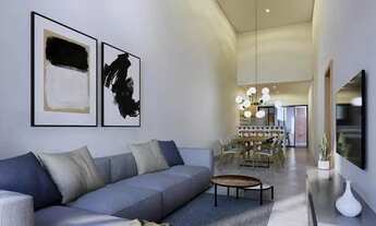 Imagem 2: CASA NOVA 3 SUÍTES PLENAS ALTO PADRÃO VARANDA GOURMET PORCELANATO ILUMINAÇÃO LED PISCINA A