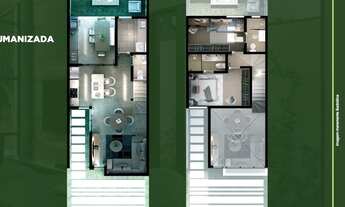 Imagem 6: Casa com 2 Suites em Condomímio Fechado Lazer Completo Segurança 24H