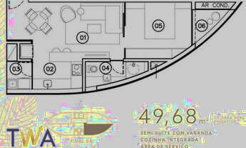 Imagem 5: Loft com 1 dormitório à venda, 49 m² por R$ 669.590,00 - Vale do Sereno - Nova Lima/MG