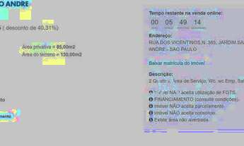 Imagem 2: Casa com 2 dormitórios à venda por R$ 159.670,75 - Jardim Santo André - Santo André/SP